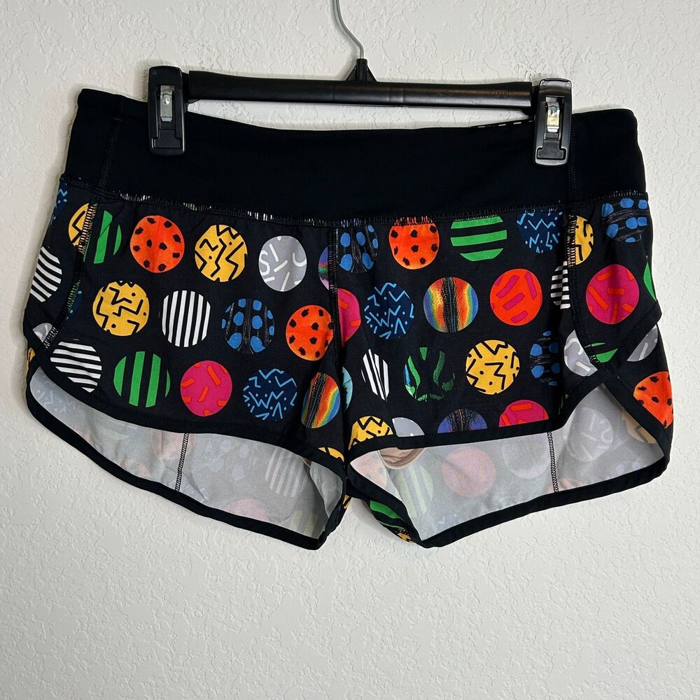 Lululemon Speed Short 2015 Seawheeze - Circle Pills Sz 8